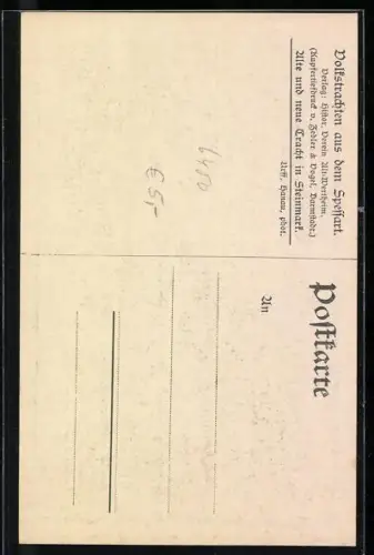 AK Steinmark / Spessart, Alte und neue Tracht