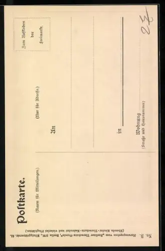 AK Bäuerin mit Kuh, Tierschutz-Zitat nach Lilli Lehmann