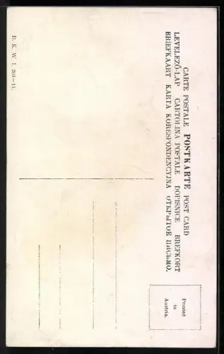 Künstler-AK Wien, der Leucht-Obelisk