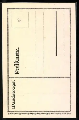 AK Wandervogel, Landschaftsbild