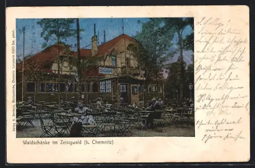Luna-AK Chemnitz, Gasthaus Waldschänke im Zeisigwald
