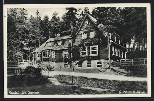 AK Hartau /Chemnitz, Gaststätte Waldhaus, Bes. Max Gurt