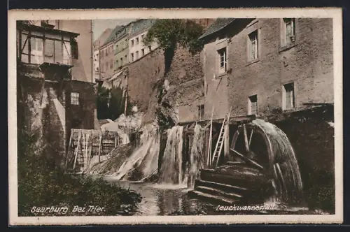AK Saarburg /Trier, Leuckwasserfall