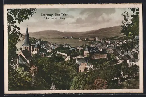 AK Saarburg /Trier, Blick von der Burg