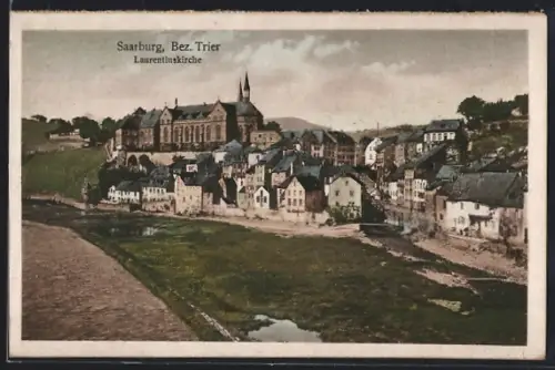 AK Saarburg /Trier, Laurentiuskirche