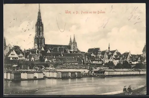AK Ulm a. D., Partie an der Donau