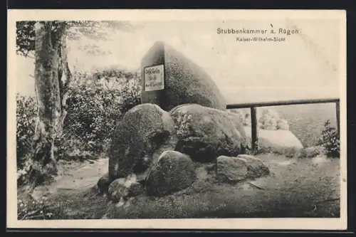 AK Stubbenkammer a. Rügen, Kaiser-Wilhelm-Sicht
