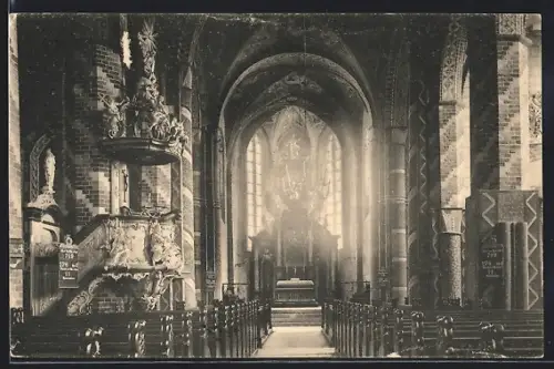 AK Bergen a. Rügen, Kirche Innenansicht