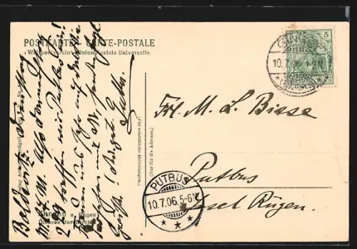 AK Bergen a. Rügen, Kirche Innenansicht