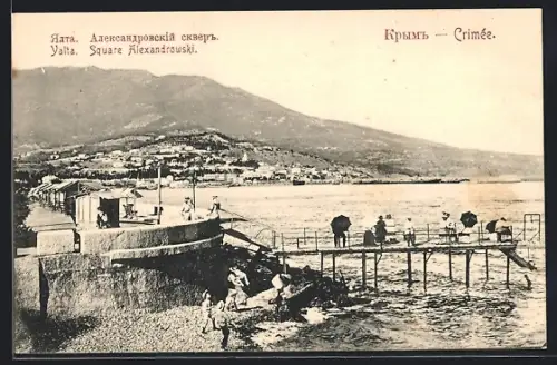 AK Yalta /Crimée, Square Alexandrowski
