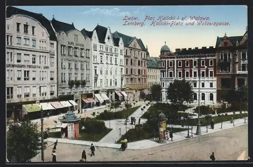 AK Lemberg, Halicki-Platz und Strasse Watowagasse