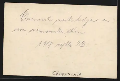 AK Czernowitz, Zerstörte Brücke