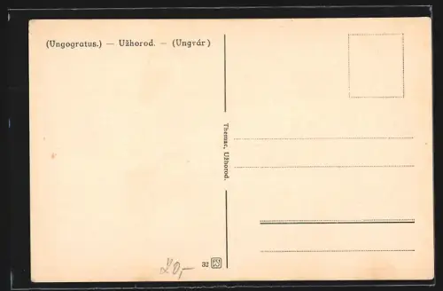 AK Uzhorod, Totalansicht aus der Vogelschau