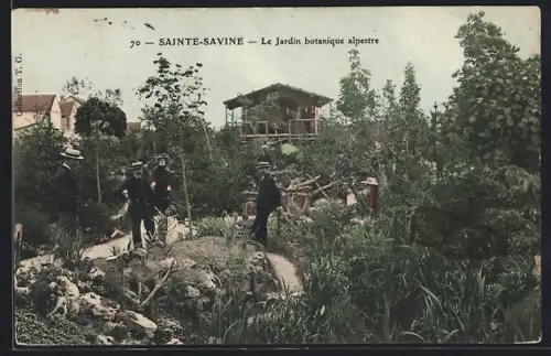 AK Sainte-Savine, Le Jardin botanique alpestre