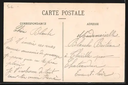 AK Jessains /Aube, La Route de Jessains à Trannes, Pont sur l`Aube