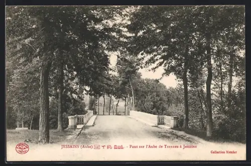 AK Jessains /Aube, Pont sur l`Aube de Trannes à Jessains