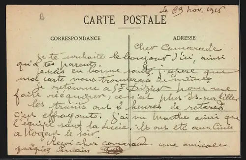 AK Jessains /Aube, La Route de Jessains à Trannes, Pont sur l`Aube