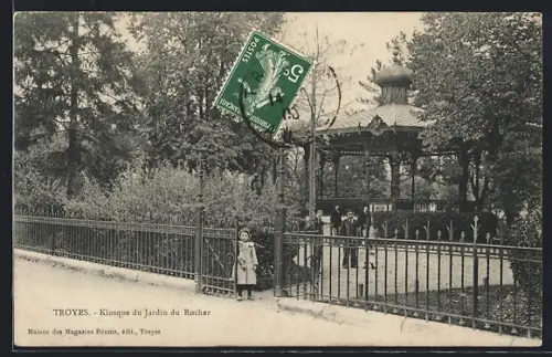 AK Troyes, Kiosque du Jardin du Rocher