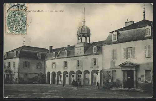AK Bar-sur-Aube, Hôtel-de-Ville