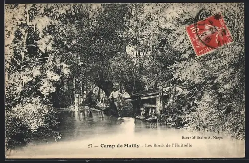 AK Camp de Mailly, Les Bords de l`Huitrelle