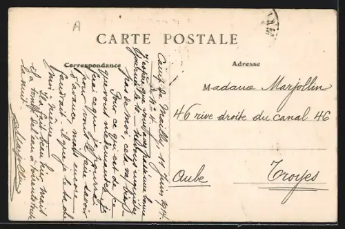 AK Camp de Mailly, Église de Mailly-le-Grand