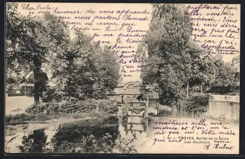 AK Troyes, Bords de la Seine, Les Abattoirs