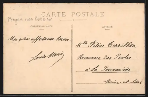 AK Troyes, Le nouvel Hôtel des Postes d`après les plans de M. F. Bailly, Architecte