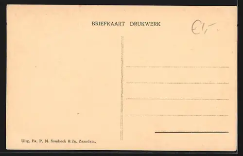 AK Zaandam, Czaar Peterhuisje in oorspronkelijke toostand