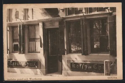 AK Gouda, Antieke gevel a. d. Westhaven