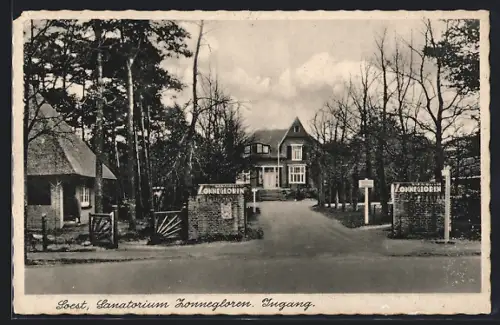AK Soest, Sanatorium Zonnegloren, Zugang
