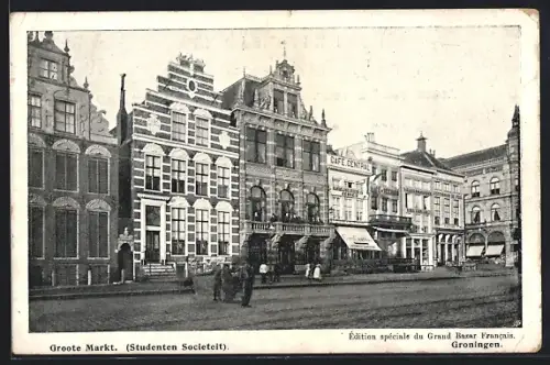 AK Groningen, Groote Markt, Studenten Societeit, Cafe Central