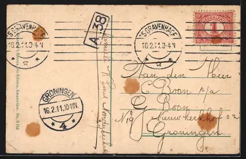 AK `s Gravenhage, Groote Markt