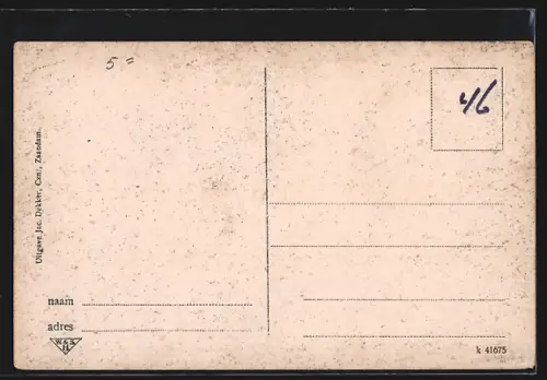 AK Zaandam, Paviljoen Volkspark