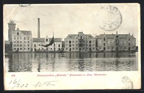 AK Wormerveer, Stoomrijstpellerij Hollandia Bloemendaal en Laan