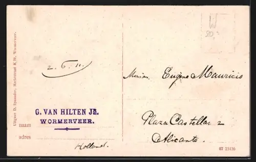 AK Wormerveer, Gezicht op de Oliefabriek De Liefde