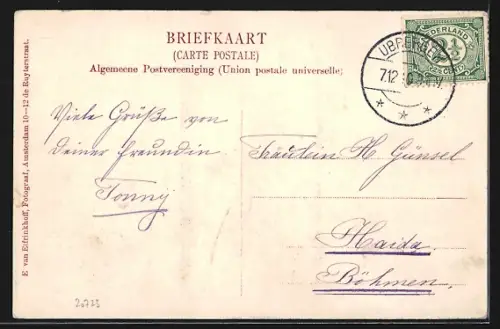 Künstler-AK Ubbergen lez Nymegue, Pensionnat-Notre-Dame des Anges