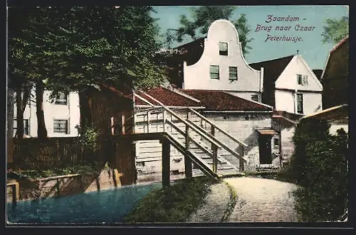 AK Zaandam, Brug naar Czaar Peterhuisje