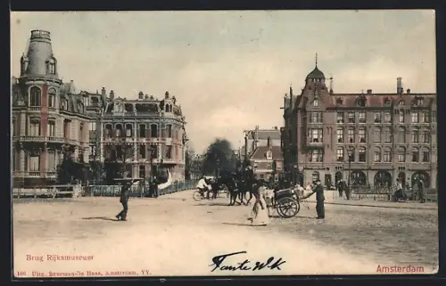 AK Amsterdam, Brug Rijksmuseum