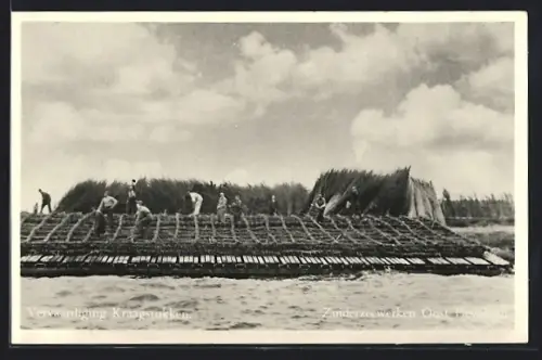 AK Zuiderzeewerken, Oost Flevoland, Vervaardiging Kraagstukken