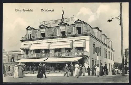 AK Zandvoort, Strandgezicht, Hotel Driehuizen