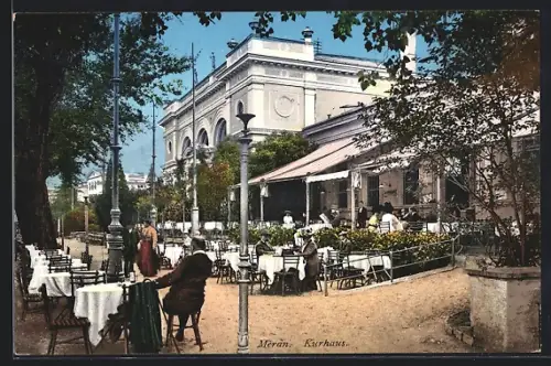 AK Meran, Kurhaus mit Terrassen