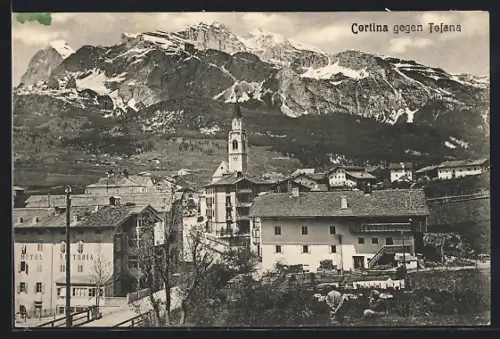 AK Cortina, Totalansicht gegen Tofana