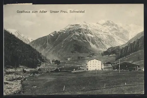 AK Schnalstal, Gasthof zum Adler / Unser Frau mit Umgebung
