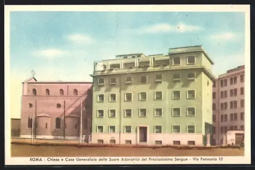 AK Roma, Chiesa e Casa Generalizia delle Suore Adoratrici del Preziosissimo Sangue, Via Pannonia 10