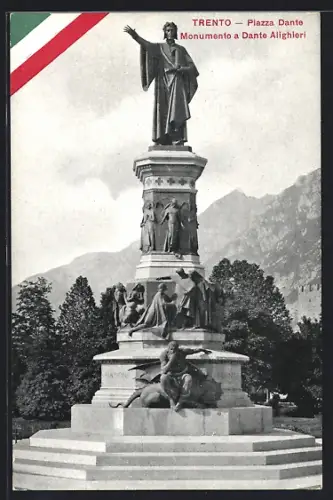 AK Trento, Piazza Dante, Monumento a Dante Alighieri