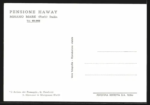 AK Misano Mare /Forli, Pensione Haway