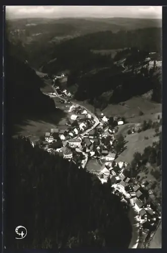 AK Dürrenwaid bei Kronach, Luftaufnahme des Ortes