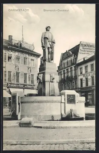 AK Darmstadt, Bismarck-Denkmal