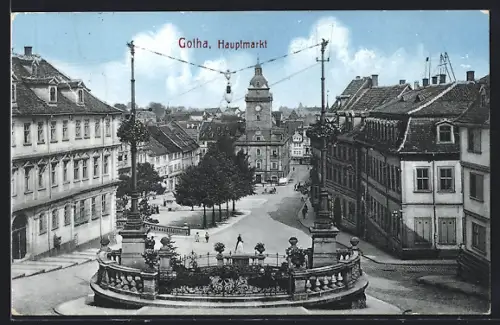 AK Gotha, Hauptmarkt