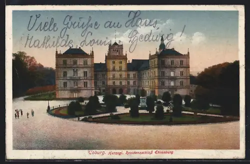 AK Coburg, Herzogl. Residenzschloss Ehrenburg